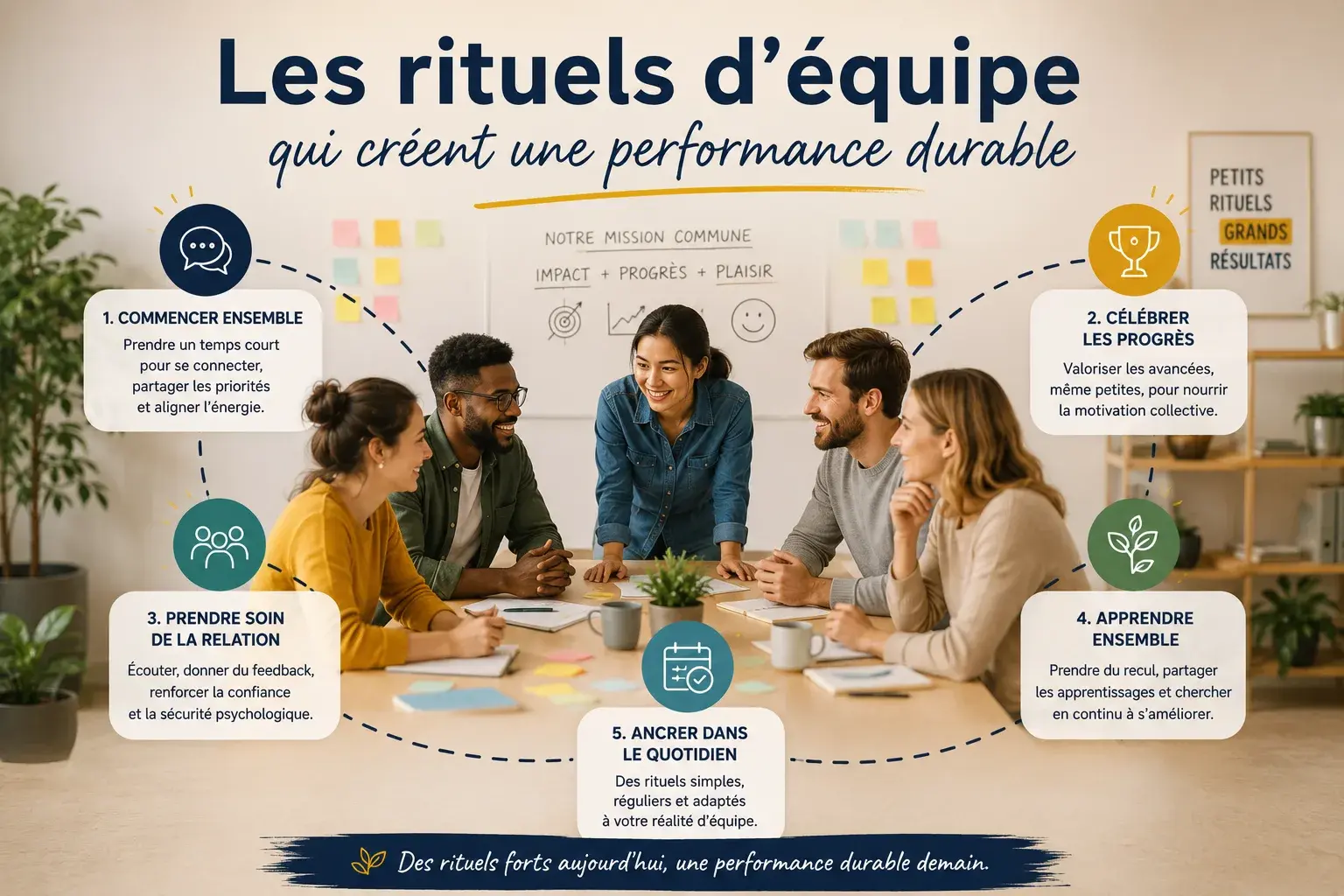 Les rituels d'équipe qui créent une performance durable